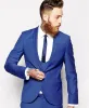 Tuxedos Custom Made Royal Blue Men Suit men tux Classic Groom Tuxedos Blazer Men Prom Mens Tux Bridegroom (Jacket+ Pant+Vest+Tie)