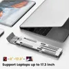 Другие компьютерные компоненты Портативная ноутбук с сплавным сплавным сплавным сплавным сплавами подходит для MacBook Lenovo Samsung PC All-In-One Stand Naptop Y240418