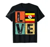 メンズTシャツもっとデザインそれは私のDNAウガンダギフトウガンダの旗Tシャツの女性女性シャツトップスコットンティーにあります