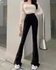 Women's Pants High Waist Super Elastic Slim-Fit Duck Feet Bamboo Leg