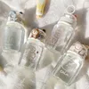 Otros suministros de aves taza de vaso de vidrio alto valor de color de gran capacidad con manejo de la botella de agua infantil portátil frágil