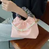 Shoulder Bags Niche Design Bag Women All-match 2024 Fashion Pearl Handbag High-end Western Style Cloud Width: 21cm