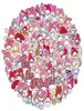 My Melody 1050pcs Naklejki Wodoodporne dzieci Kawaii Guitar Laptop Bagage Board Cartoon VSCO Kuromi Sticker Zabawki estetyczne 33D4268979