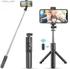 Selfie Monopods Self -Portrait -Stick Stativ erweiterbare drahtlose Bluetooth -Fernbedienung Tragbare Smartphone -Stativ -Halterung Installation Y240418
