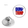 2024 Crystal Glass Clothing Brosches American Election Trump Metal Badge Pins 0418 0423