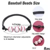 Hängen Basketboll Fotboll Rugby Baseball Tennis Charm Armband för män Kvinnor Handgjorda justerbara läderrep Boll Sport Wristb Dhnah