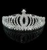 Clips de cheveux Barrettes Getnoivas Sparkling Rhinestone Crown Femmes Silver Color Tiara Luxury Bandfonds Bride Bride Wedding Jewelr3666055