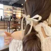 Bandas de goma de cabello NUEVA Fashion Elastic Band for Hair High Elastic Hair Band para Ladies Ponytail Wavy Organza Daduerpos Tabastas de encaje para mujer Y240417