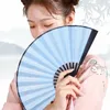 Decorative Figurines Pocket Fan Simple Burr Free Handheld 5/6 Inches Chinese Style Hand Painting Blank Paper Pography Prop