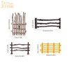 Decorazioni da giardino 10pc/set di recinzione decorazione modella realistica simulazione agricola ranch accessori da tavolo sabbia fai -da -te accessori per la tromba statica giocattolo