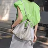 Hobo Motingsome Leather Bag Minimalist Style Woman Shoulder Bags Luxury Genuine Casual Tote Large Capacity Back Pack 2024