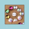 Lösa diamanter 300 st/parti 10mm Crystal AB Color Superior Acrylic Flat Back Round Shape Rhinestone Flatback Pärlor Sy på 2 -håls ZZ4 DRO OTFQ7