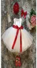 Vestido branco para meninas roupas de batismo 1 ano Vestido de aniversário de bebê princesa Red Ribbon Bow Christmas Kids Vestres para Girls8686618