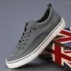 Sapatos casuais 2024 Spring Skateboarding Sapatal Sapato recreativo verão verão respirável Vulcanized Han Edition Low Help Canv