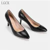 Chaussures habillées plus taille 34-43 Vérineurs en cuir Pumps Office Point Bureau Lady Ol Style High Heel Quality Wedding Sexy