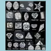 Свободные бриллианты GH Color Moissanite Clound Cut Diase Diamond с коробкой и сертификацией для колец VS1 Gemstones Отличный тестер Pass DR OTM8G