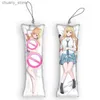 Keychains Lanyards 4x12cmmy habillage de chariot chariot Dakimakura mini accessoires anime sexy