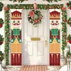 Christmas Decorations Merry Door Wall Hanging Banner Party Ornaments Nutcracker Banners For Home Porch Sign Decoration