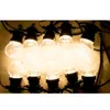 25 lâmpadas LED Luzes de cordas ao ar livre Wate Propert Connectable Festoon Christmas Lights Street Street Outdoor Wedding Party Decoration 240409