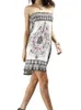 Grundläggande avslappnade klänningar Vintage klänningar för kvinnor Boho Summer Strapless Printed Dress Sexig Slim Fit Loose Mini Kjol Sea Holiday Sleeveless Dress