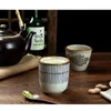 Te koppar vintage vattenmugg japansk keramisk skål stor volym keramik teacup container teaware drinkware restaurang rätter cup