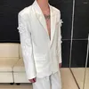 Men's Suits Men Back Lace Splice Blazer Jacket Pant 2 Pieces Sets Wedding For Man Vintage Fashion Show Stage Party Costumes