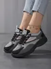 Casual Schuhe Sneaker atmungsaktiven Frauen, die auf Trainer gehen Frauen bequeme Damen sportlich dicke Bottom 6238