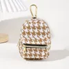 new designer thousand bird pattern small schoolbag for children fashion cute purse keychain pendant bag card storage bag