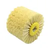 1 PCS 120*100*19MM SISAL Bristle Plishing Waxing Wheel Brush for Annatto Rosewood Furniture Surface Surface Finish