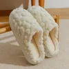 Slippels Home Fuzzy Slipper Unisex Cartoon Fleece Slaapkamer Anti-Skid Soft Soled Cotton Shoes Comfy Outdoor Couple