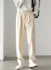 GMIIXDER MENS Casual Pants Spring Autumn Oversize eleganckie szerokie spodnie japońskie proste beżowe proste puszki 240408
