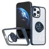 Clear Magsafe Phone Case для iPhone 15 плюс 14 Pro Max 13 12 11 Samsung Galaxy S24 Ultra S23 Акриловый TPU Гибридный магнитный кольцо-магнитное кольцо кикет