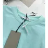 Mint Green Letter Ramirt Thirts Magni da donna alla moda Coppia Short Short Maniche