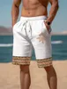 Men's Shorts Sunflower 3D Printed Beach Pants Summer Breathable Fitness Street Ropa Hombre