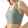 Desginer als Yoga Aloe Tanks Tank Nude Sentez une pièce avec un coussin de poitrine Moyenne Sports Bra Brens Back Fitness Top