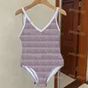 Femmes Backs Imprimé Swimsuit Summer Halter Swimsuit Bikini Elemy One Piece Mailwear Bathing Forft for Beach Party Swimwear