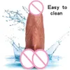 NOVAS VEIAS SOFT REALISTA VEIAS ENORME DILDO CACO GRESSO DUPLA CAMADA SILICONE PENIS TRINHOLADO SEXO COLIM