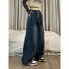 Jeans pour femmes pantalon cargo féminin Vêtements Vintage Vintage Vieux Multi Pocket High Waid Femme décontractée Jame Baggy