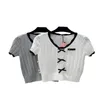 Spring/summer new miu home age reduction bow lace stitching round neck short sleeve knitted T-shirt women