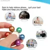 Jeux de nouveauté Fidget Ball Spinner Toys Metal Cool Magic Stress Finger Finger Spinner Toys Fidgeting Anti Anxiété Focus en acier inoxydable Fidget Toys Q240418