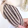 Headbands New Weaving Hairbands Minimalist and Advanced Feeling Hair Hoop Wide Non-Slip Headbands Headwear for Women Hair Accessories Y240417