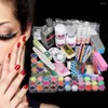 Nail Manicure Set Wholesale- 42 Acrylic Powder Liquid Art Kit Glitter UV Gel Glue Tips Brush 2024