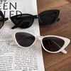 Okulary przeciwsłoneczne Przyjazd kota oko Kobiety do ucha okulary vintage marki eliptyczne kwadratowe słońce na samice okulary