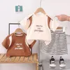 Ensembles de vêtements 2024 Designer Baby Boy Vêtements d'été 6 à 9 mois Patchwork décontracté T-shirts et shorts Boys Boys 2 Piece Tengit