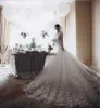 2024 Romantische Victoriaanse trouwjurken Schep vintage lange mouwen Arabische moslim islamitische trouwjurken Lace Appliques Bruidsjurk