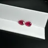 느슨한 다이아몬드 Meisidian 손 만들기 6x8mm 1.2 캐럿 드롭 모양 보석 실험실 생성 자란 루비