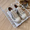 Casual Shoes Designer Shoes Womens Platform Vintage Trainers Sneakers Gold Silver LACE UP STORLEK 36-40 Klassisk bekväm GAI