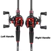 Sougayilang Gussrolle und Stab Set 1,8 m 2,1 m Kohlefasergussköderstange Max Drag 8 kg für Basspike Forellenfischerei Tackle 240416