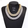 RTS 925 zilver 20 mm breed 3 rijen Iced Cuban Link Chain met GRA VVS Diamond Moissanite voor rapper Hiphop -sieraden