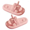 Slippers Womens 3D Antlers Summer Pillow EVA Thick Cushioned Bathroom Shower Slide Beach Sandals For Indoor Outdoor